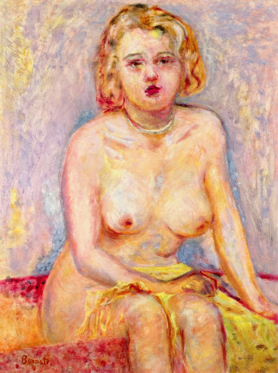 Blond Nude Seated (study) by Pierre Bonnard,A3(16x12")Poster