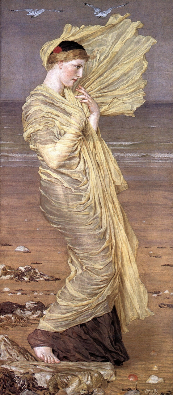Sea-Gulls, vintage artwork by Albert Joseph Moore, A.R.W.S., 12x8" (A4) Poster