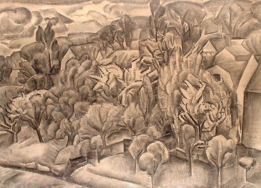 Houses in a landscape by Leo Gestel,16x12(A3) Poster