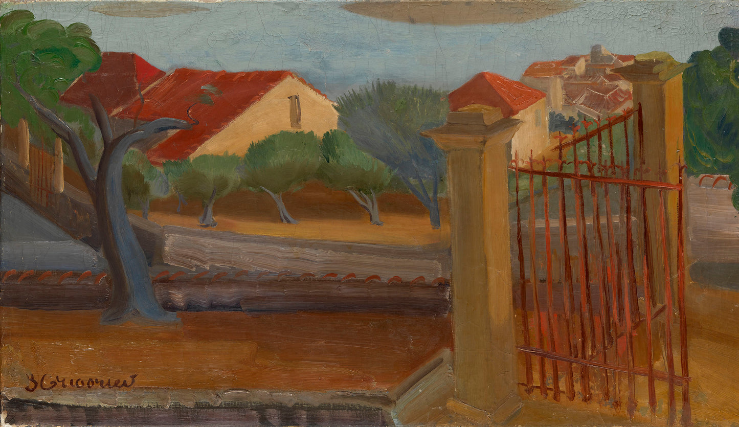 Garden Gate by Boris Grigoriev,16x12(A3) Poster