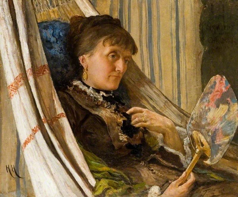 Anna Herkomer, nee Weise, vintage artwork by Hubert von Herkomer, 12x8" (A4) Poster