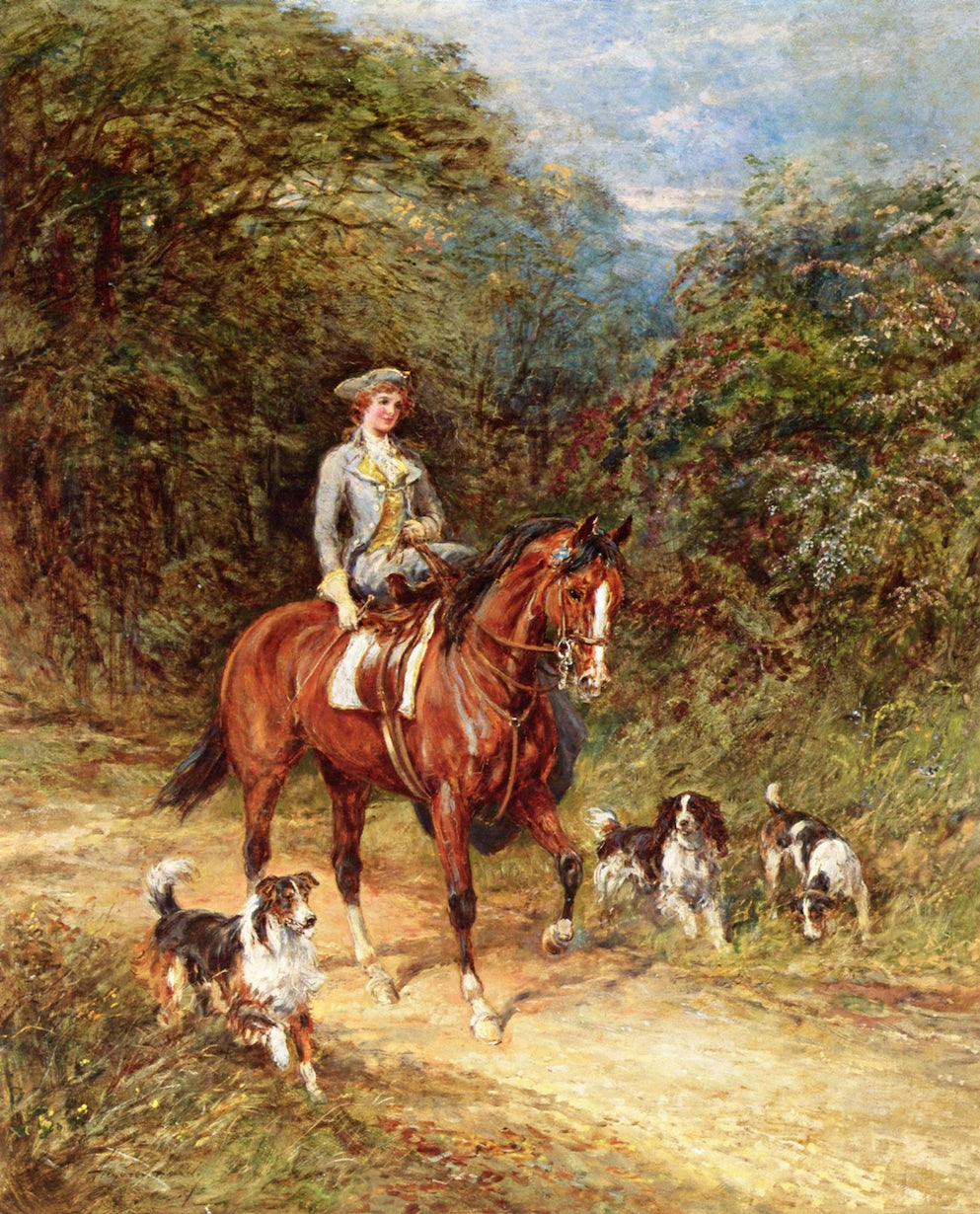 The Squire's Daughter, vintage artwork by Heywood Hardy, 12x8" (A4) Poster