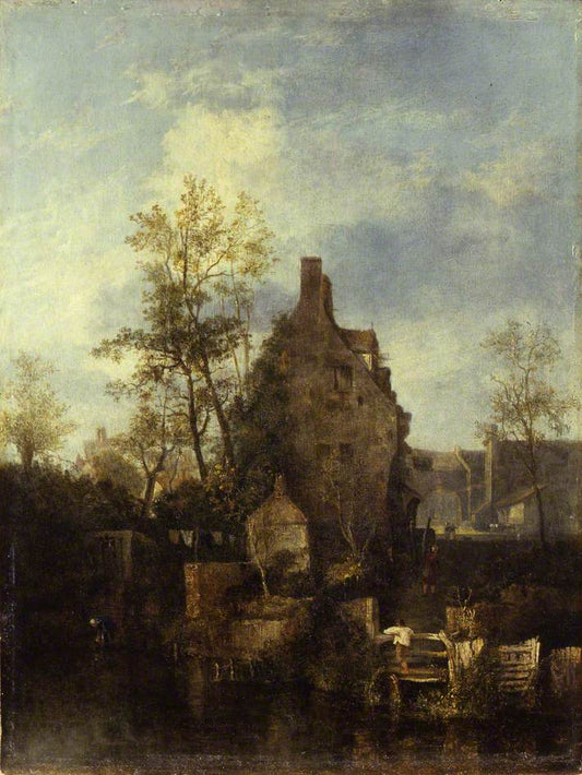 St Martin's Gate, Norwich, vintage artwork by John Crome, 12x8" (A4) Poster