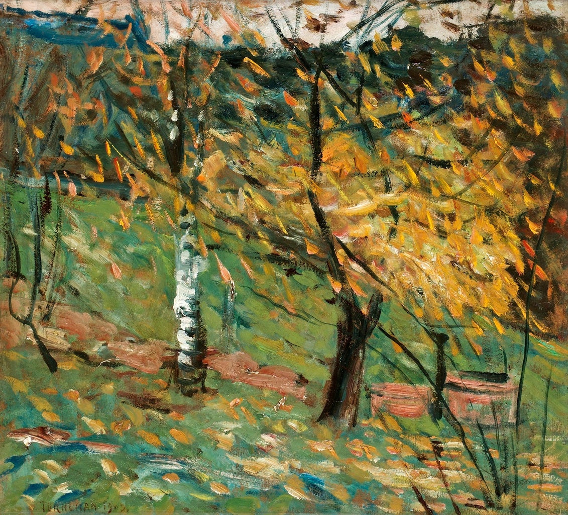 The White Birch by Axel Torneman,16x12(A3) Poster