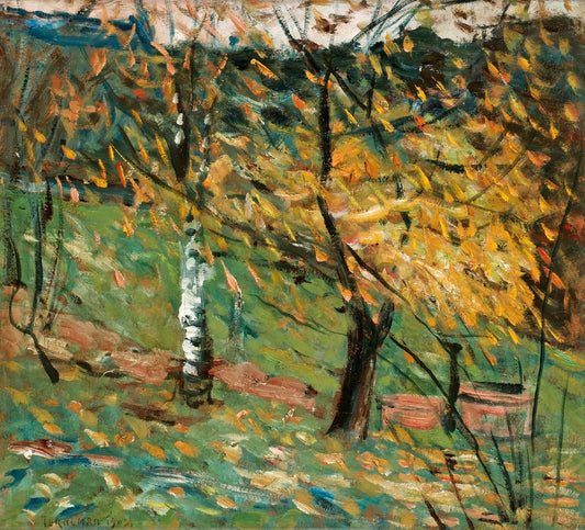 The White Birch by Axel Torneman,16x12(A3) Poster