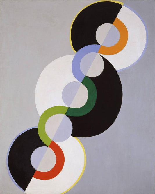Endless Rhythm, vintage artwork by Robert Delaunay, 12x8" (A4) Poster