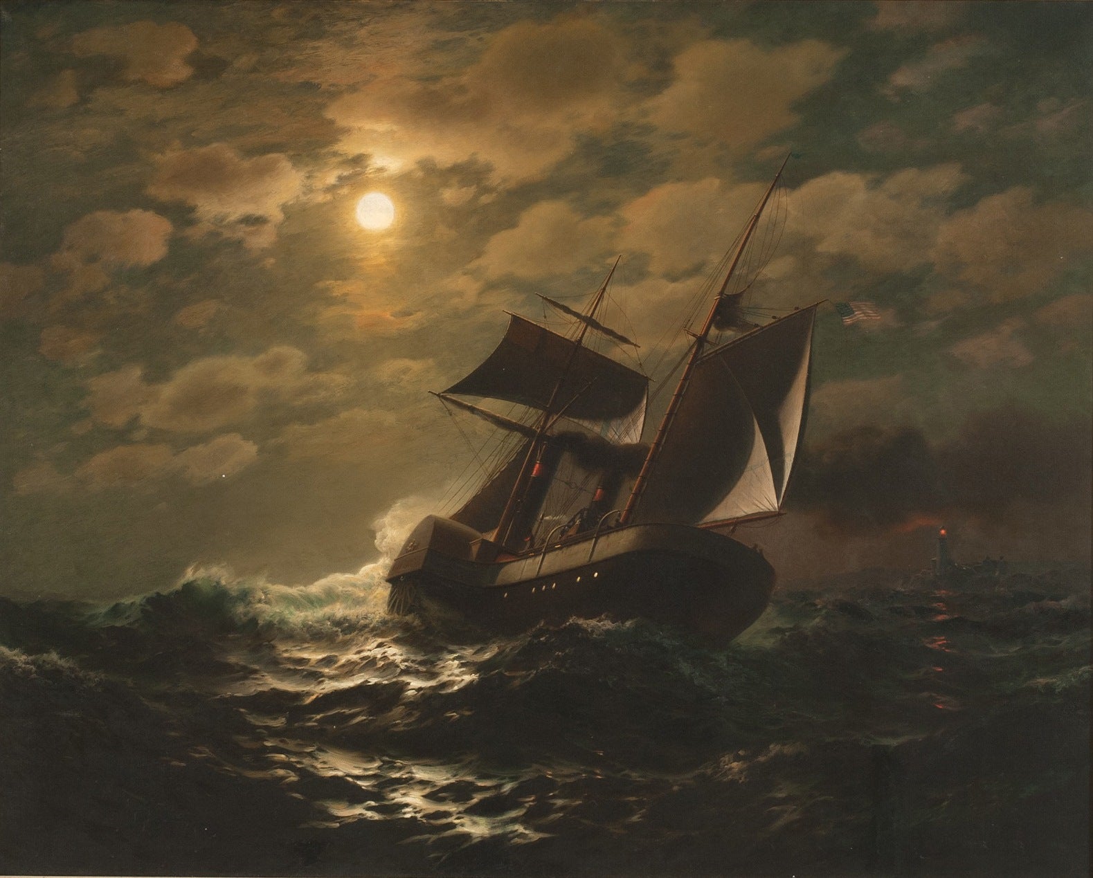The New England on the Lee by James Gale Tyler,A3(16x12")Poster