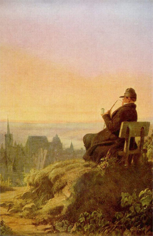 Resting on the Vine, vintage artwork by Carl Spitzweg, A3 (16x12") Poster Print
