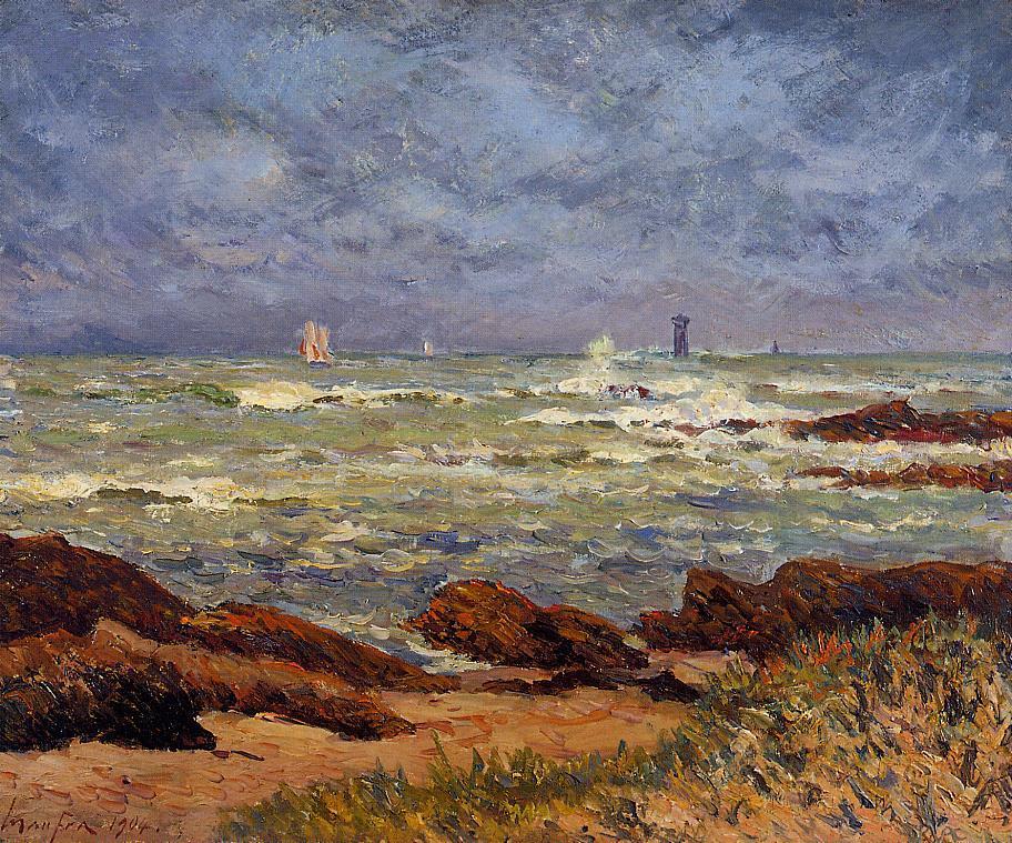 The Barges Lighthouse by Maxime Maufra,A3(16x12")Poster