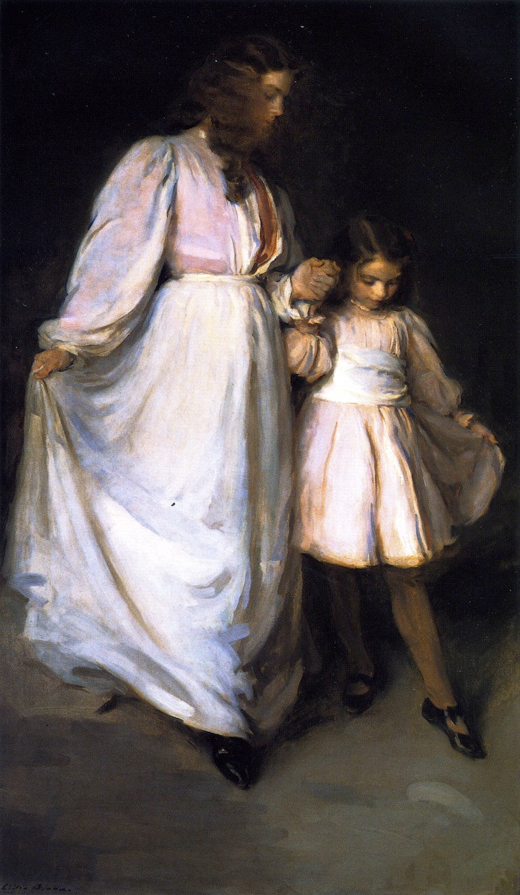 Dorothea and Francesca by Cecilia Beaux,A3(16x12")Poster