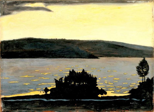 Spring evening, when ice is melting, vintage artwork by Hugo Simberg, 12x8" (A4) Poster