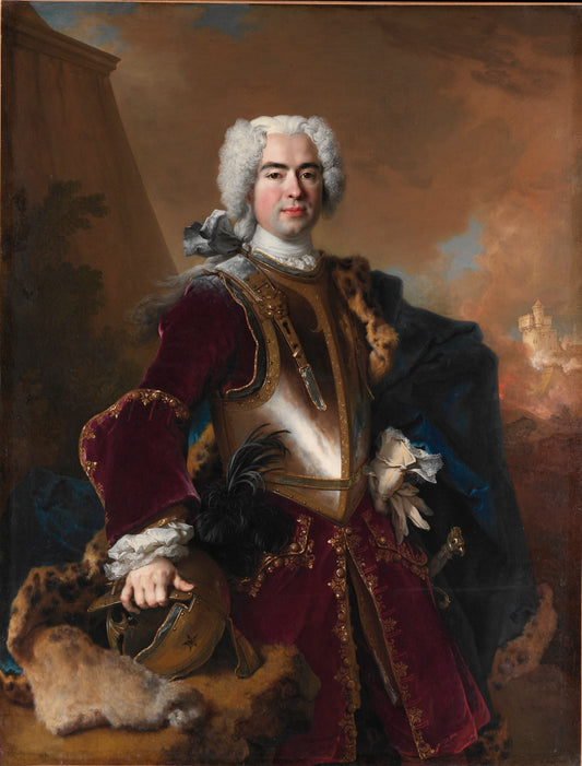 Andre François Alloys de Theys d'Herculais, vintage artwork by Nicolas de Largillière, 12x8" (A4) Poster