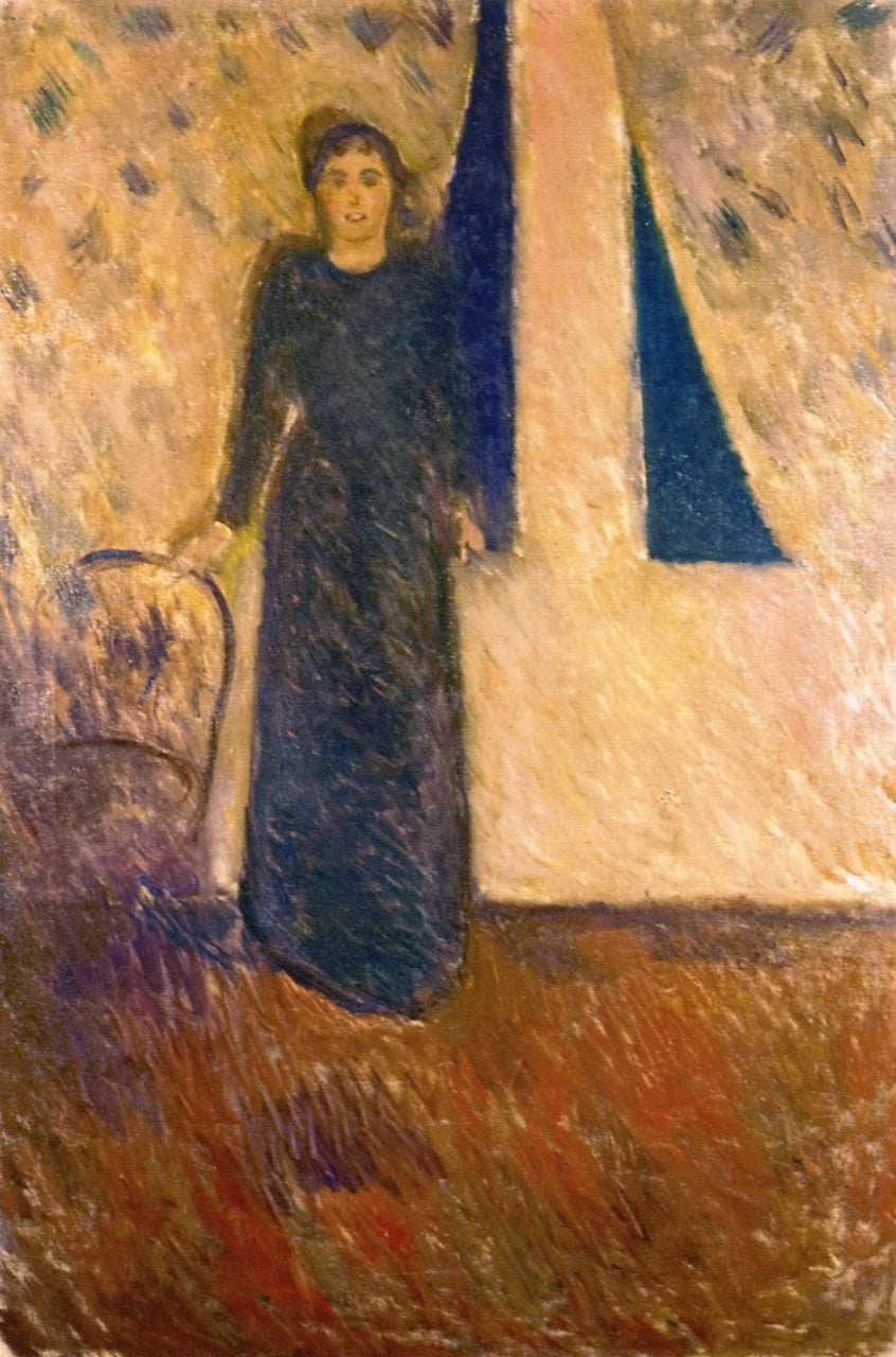 Alexandra Thaulow, vintage artwork by Edvard Munch, 12x8" (A4) Poster