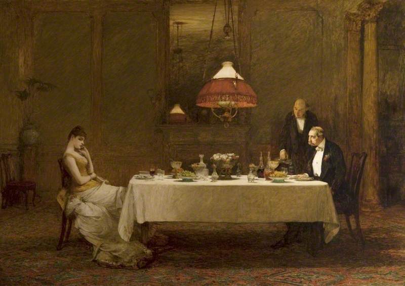Le mariage de convenance, vintage artwork by Sir William Quiller Orchardson, 12x8" (A4) Poster