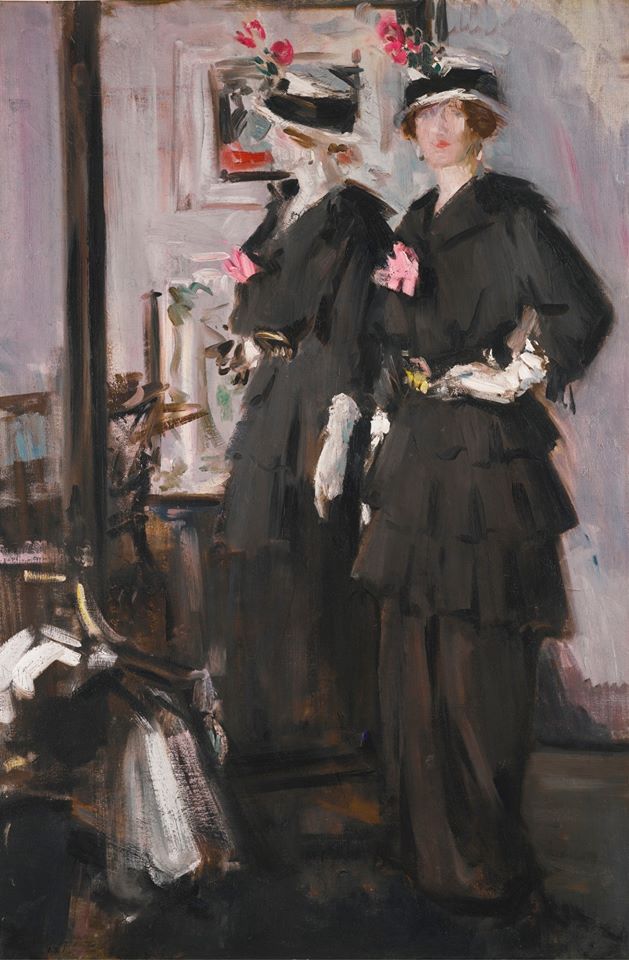 The Cheval Glass, vintage artwork by Francis Campbell Boileau (F.C.B.) Cadell, 12x8" (A4) Poster