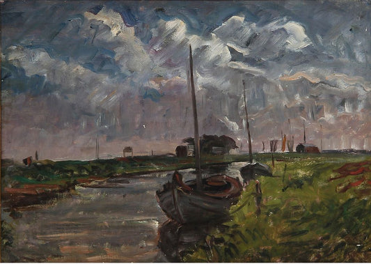 From Køge Lake, Denmark by Albert Gottschalk,A3(16x12")Poster