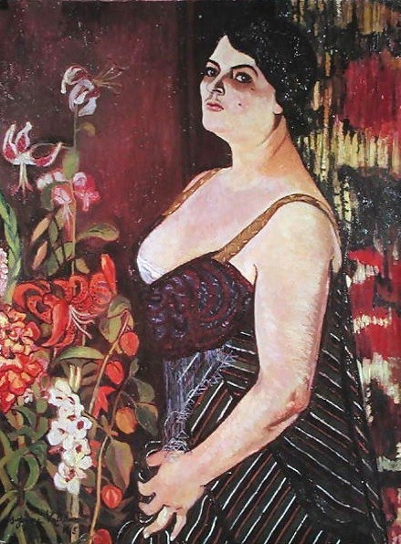 Portrait of Madame Coquiot, vintage artwork by Suzanne Valadon, 12x8" (A4) Poster