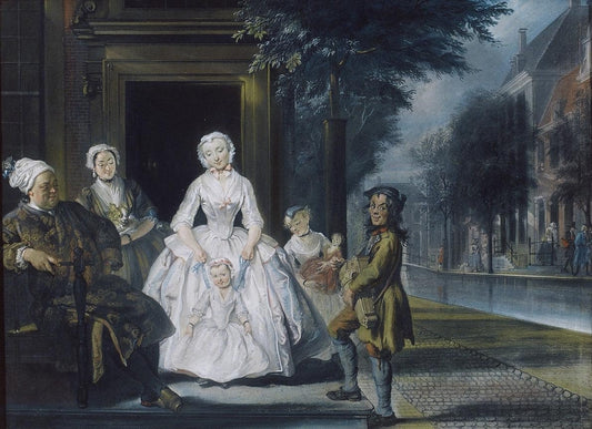 The Lyreman, vintage artwork by Cornelis Troost, 12x8" (A4) Poster