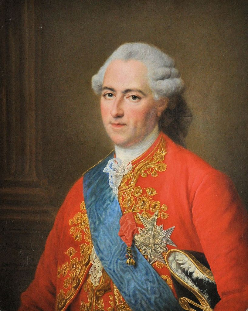 Louis XV of France, vintage artwork by François-Hubert Drouais, 12x8" (A4) Poster