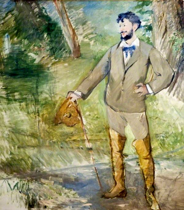 Carolus-Duran, vintage artwork by Édouard Manet, 12x8" (A4) Poster