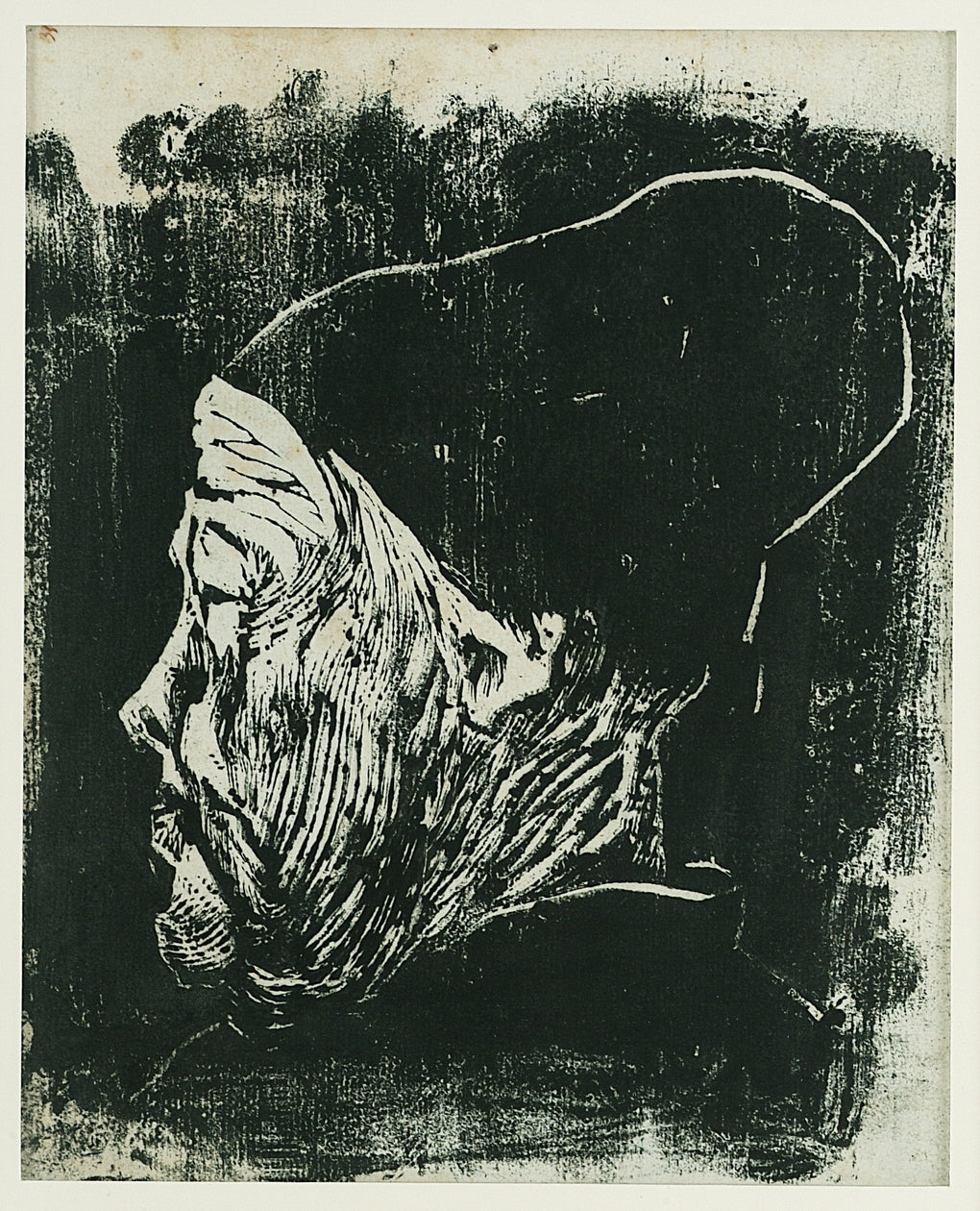 Jølster Woman with Hood, vintage artwork by Nicolai Astrup, 12x8" (A4) Poster