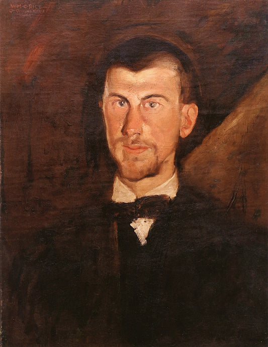Portrait of Richard Gerstl, vintage artwork by William Clarke Rice, 12x8" (A4) Poster