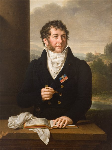 Michał Kleafas Ahinski, vintage artwork by François-Xavier Fabre, 12x8" (A4) Poster
