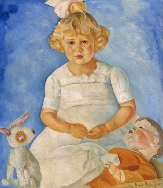 Girl with Toys by Boris Grigoriev,16x12(A3) Poster