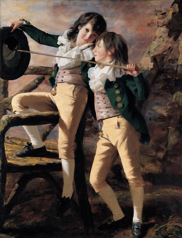 The Allen Brothers, vintage artwork by Sir Henry Raeburn, R.A., P.R.S.A., 12x8" (A4) Poster