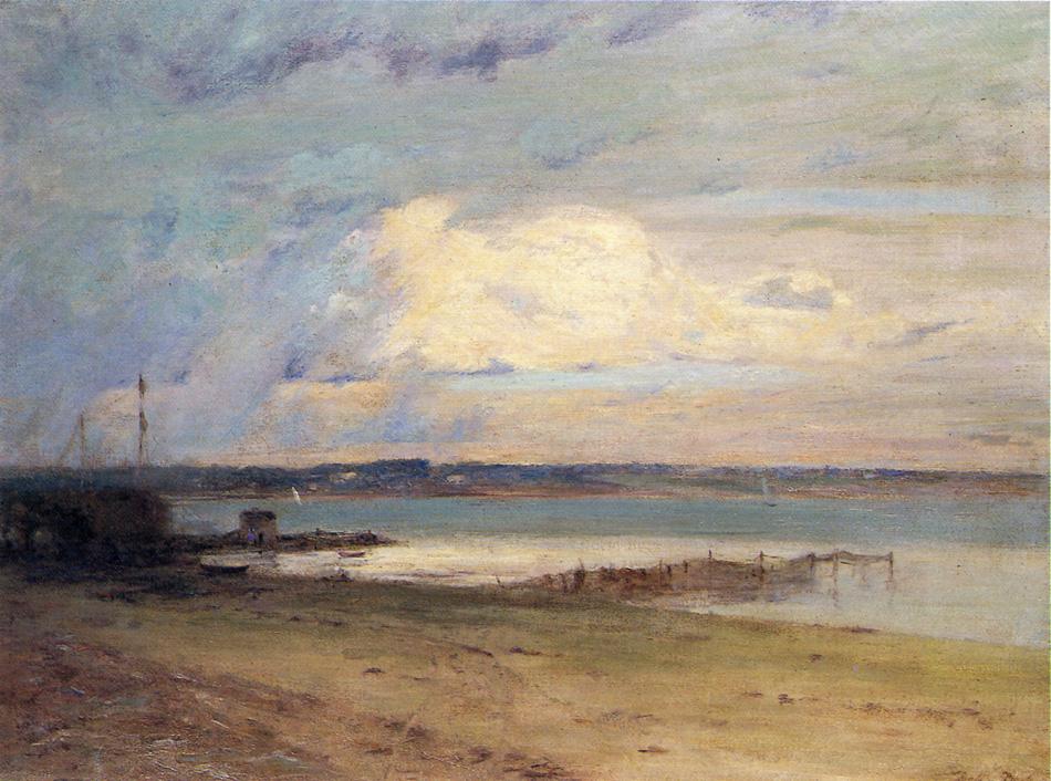 Coast of Connecticut, vintage artwork by Walter Clark, 12x8" (A4) Poster