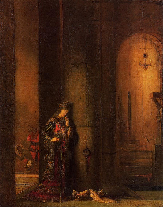 Salome in Prison, vintage artwork by Gustave Moreau, 12x8" (A4) Poster