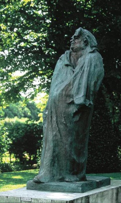 Monument to Balzac, vintage artwork by Auguste Rodin, 12x8" (A4) Poster