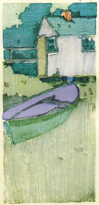 The Dory, vintage artwork by Arthur Wesley Dow, 12x8" (A4) Poster