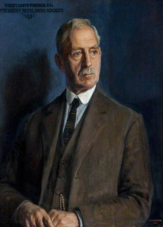 Robert Lloyd Praeger, vintage artwork by Sarah Cecilia Harrison, 12x8" (A4) Poster