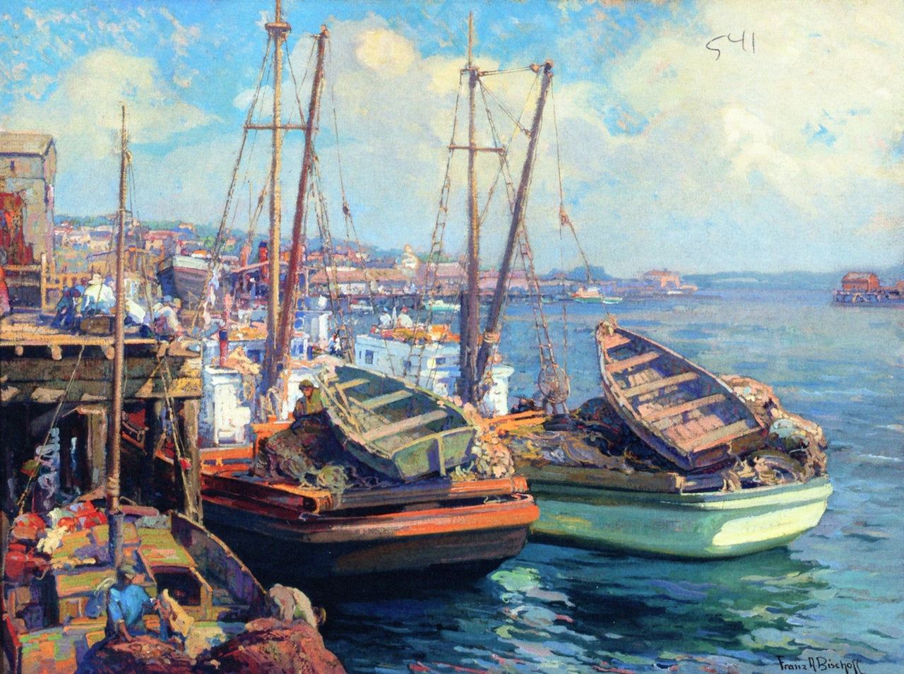 Between Runs, vintage artwork by Franz Bischoff, 12x8" (A4) Poster