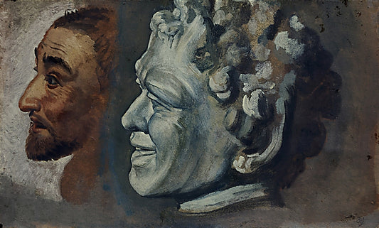 Study of Heads, vintage artwork by Alexander Ivanov, A3 (16x12") Poster Print