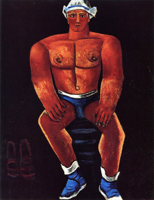 Flaming American, vintage artwork by Marsden Hartley, 12x8" (A4) Poster