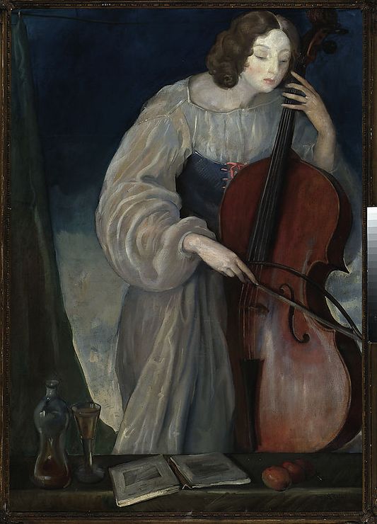 Portrait of Irena Lorentowicz by Tadeusz Pruszkowski,16x12(A3) Poster
