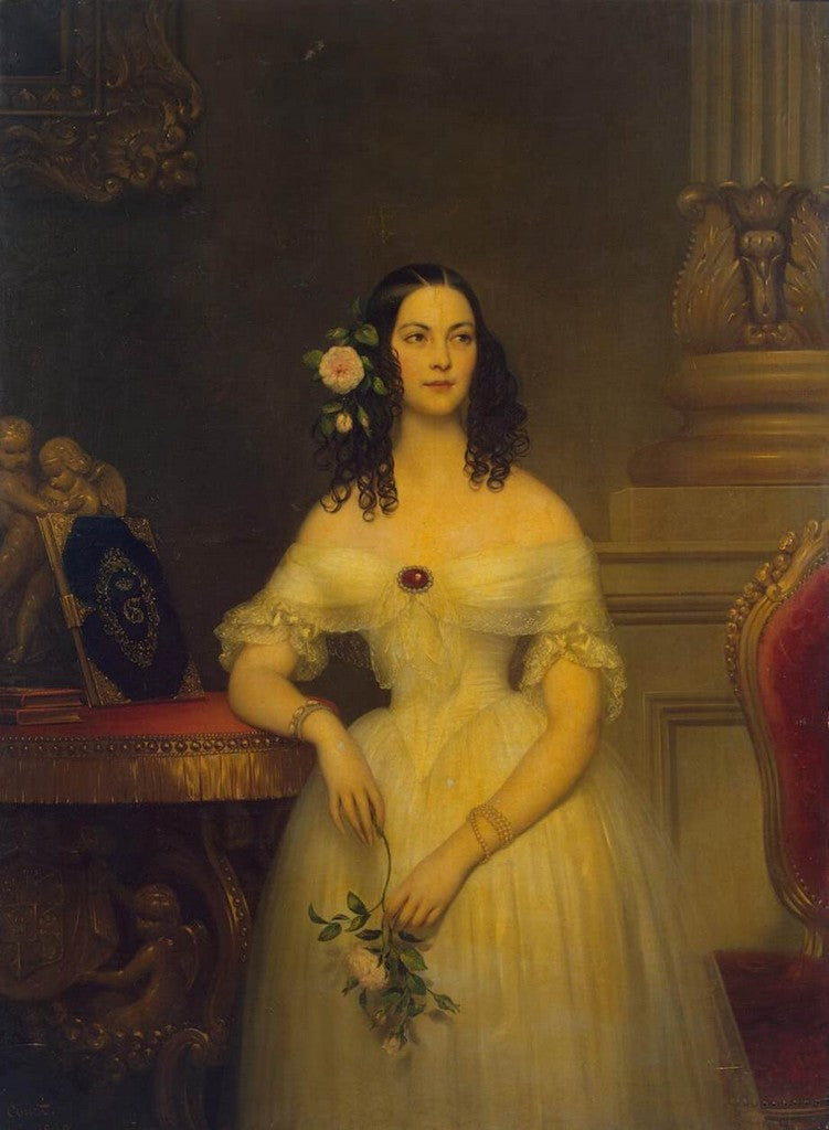 Portrait of Yekaterina Scherbatova, vintage artwork by Joseph Desire Court, A3 (16x12") Poster Print