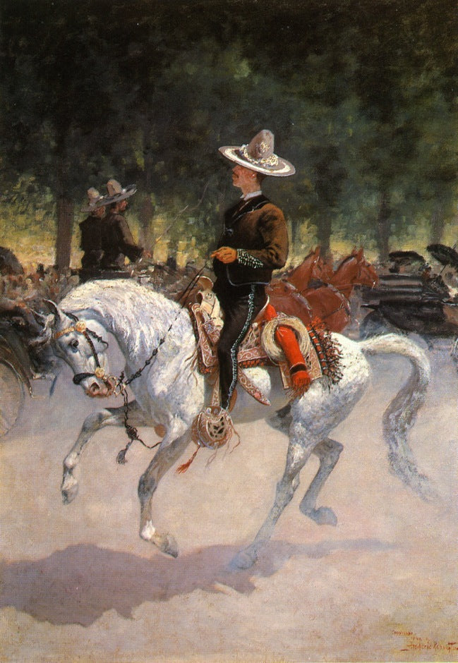 n the Paseo de la Reforma, Mexico City by Frederic Remington,A3(16x12")Poster
