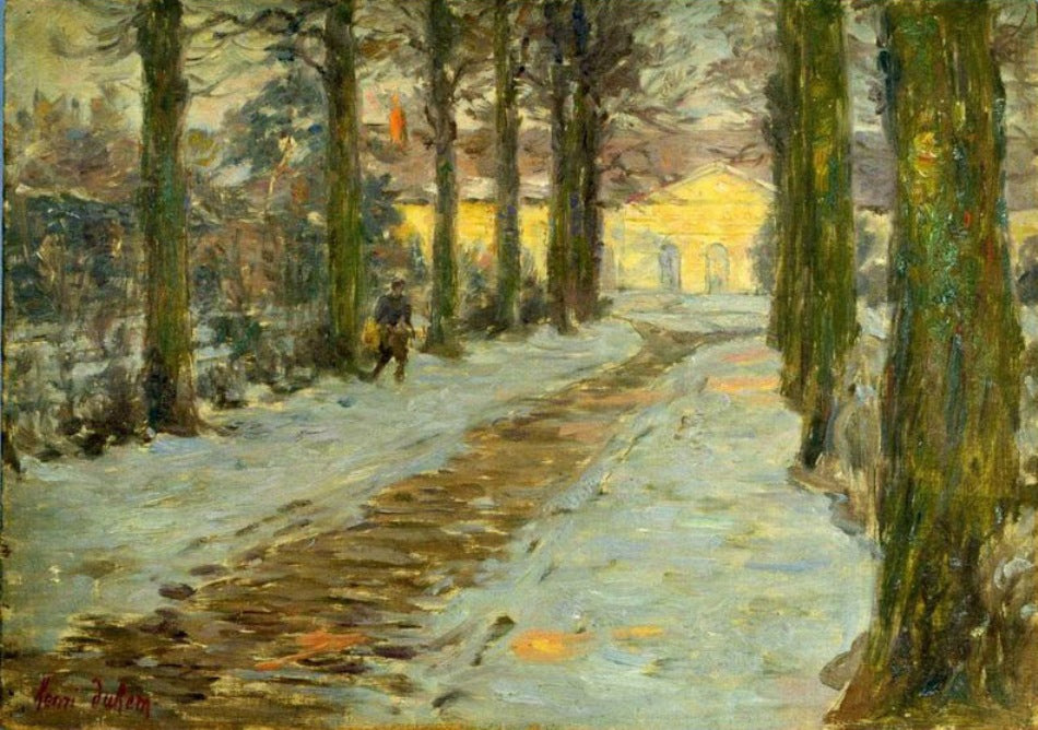 hway with Trees in Winter (Botanical Gardens) by Henri Duhem,A3(16x12")Poster