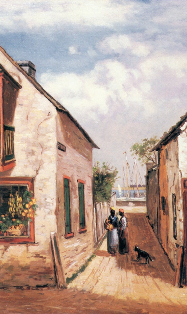 Baya Lane, vintage artwork by Frank Henry Shapleigh, 12x8" (A4) Poster