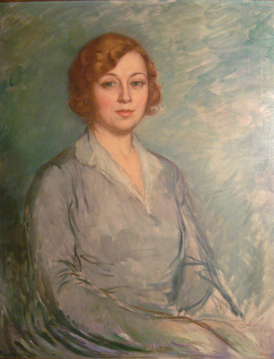 Portrait of Senyora Victòria González, vintage artwork by Ricardo Canals y Llambi, 12x8" (A4) Poster