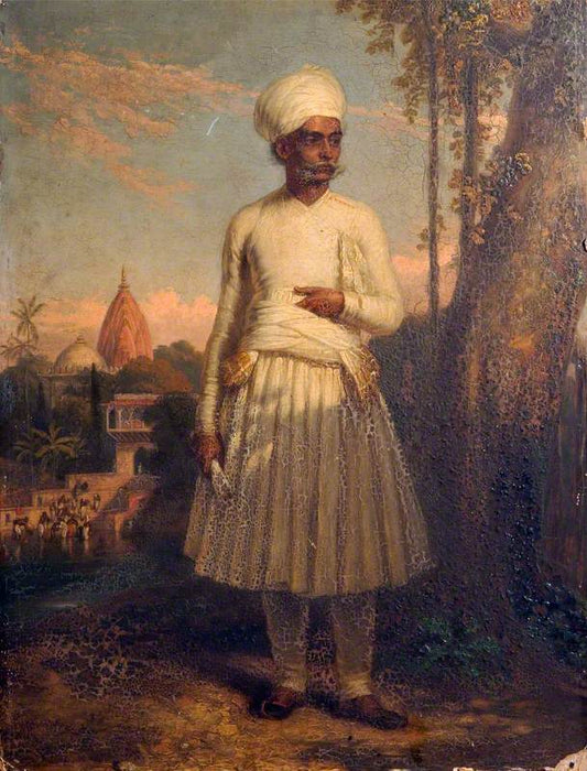 Samuldass Dessaye of Neriad in Guzerat, vintage artwork by Charles Landseer, A3 (16x12") Poster Print