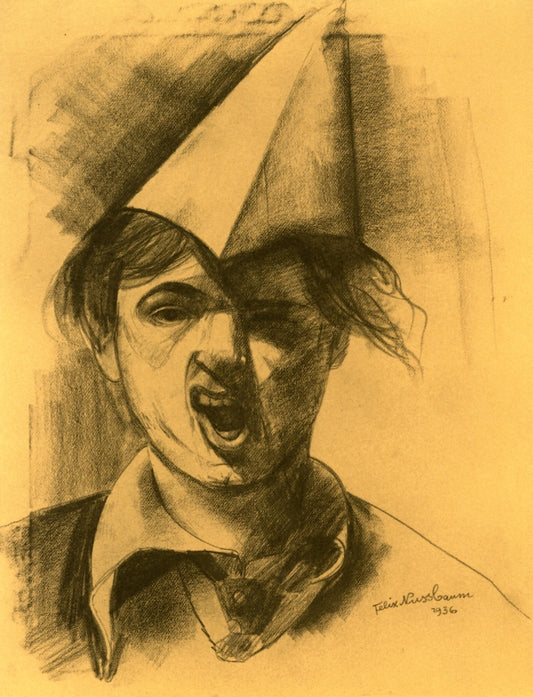 Self Portrait as Grimace by Felix Nussbaum,16x12(A3) Poster