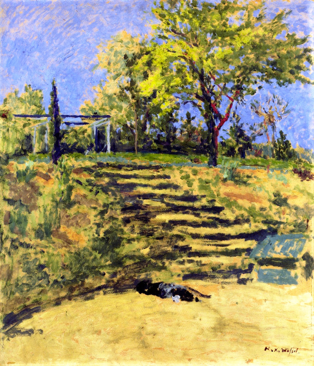 The Steps in the Garden, vintage artwork by Ker Xavier Roussel, 12x8" (A4) Poster