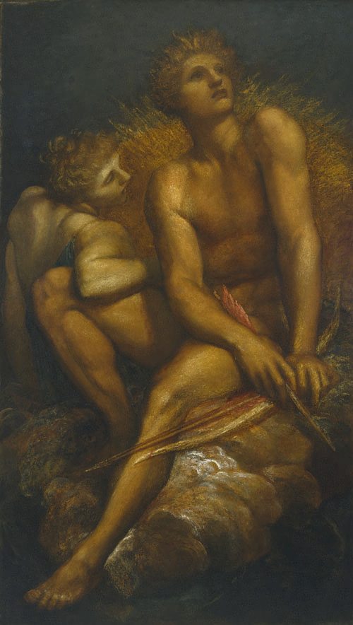 Artemis and Hyperion, vintage artwork by George Frederic Watts, A3 (16x12") Poster Print