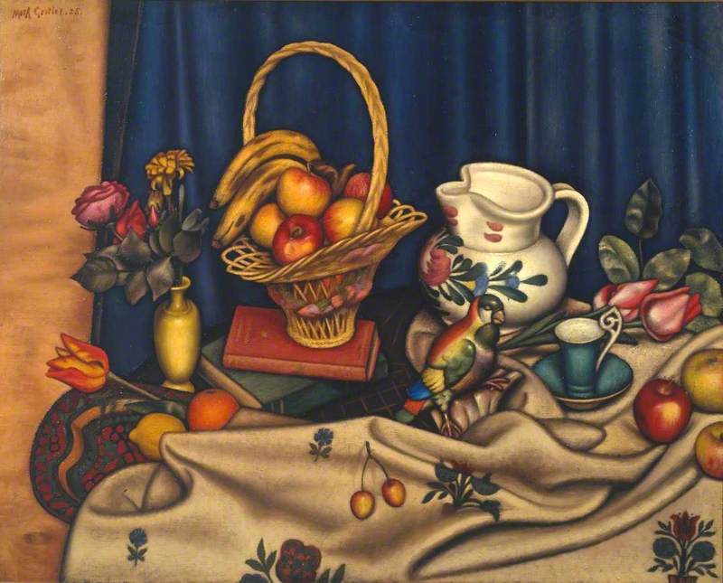 The Basket of Fruit by Mark Gertler,16x12(A3) Poster