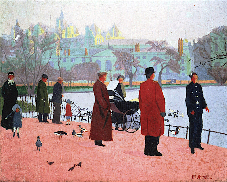St. James's Park, vintage artwork by Malcolm Drummond, 12x8" (A4) Poster