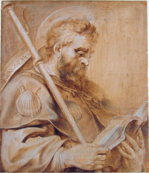 Saint James the Elder, vintage artwork by Pieter Claesz. Soutman, 12x8" (A4) Poster